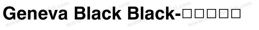 Geneva Black Black字体转换